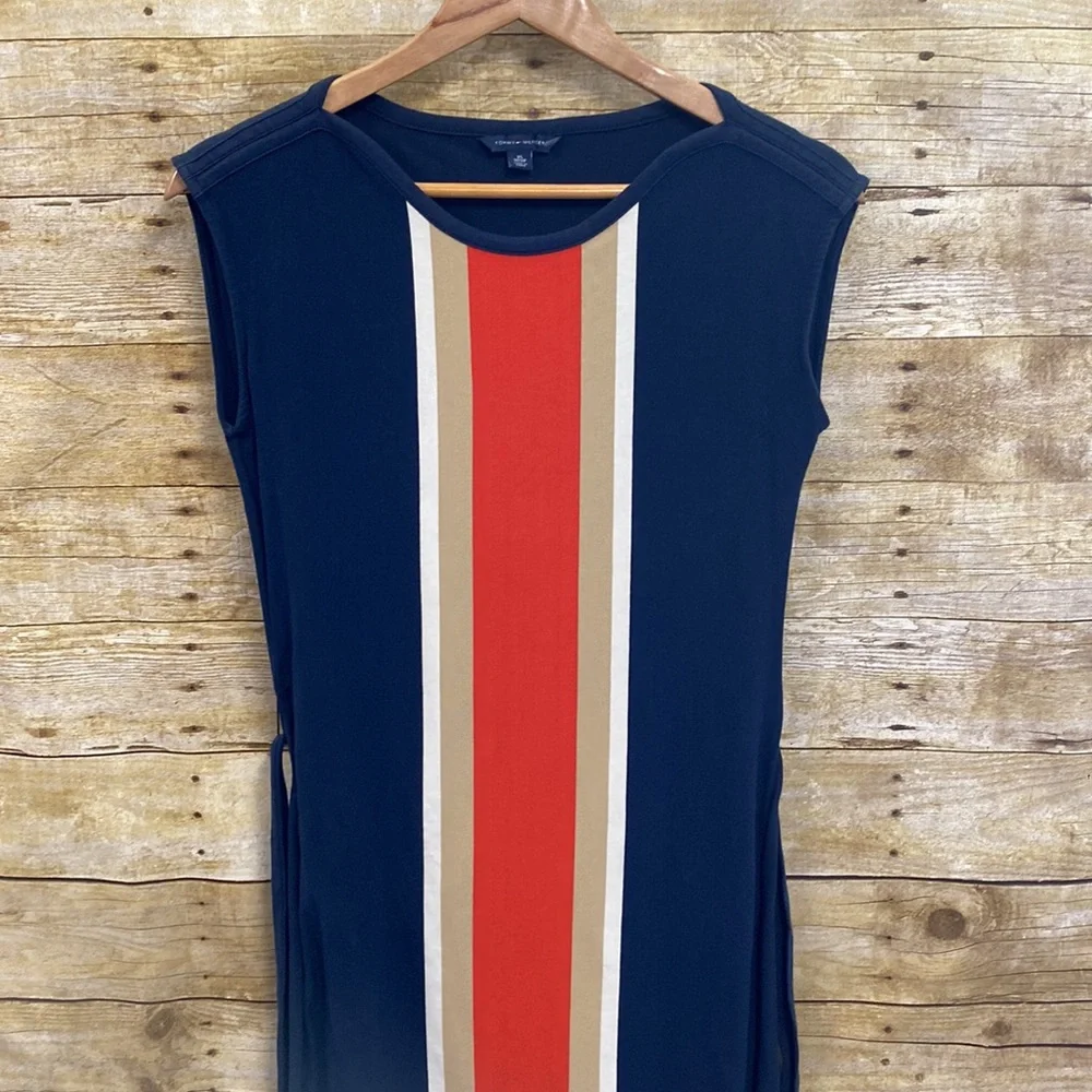 Vintage Tommy Hilfiger blue mod dress size extra small - Picture 4 of 12